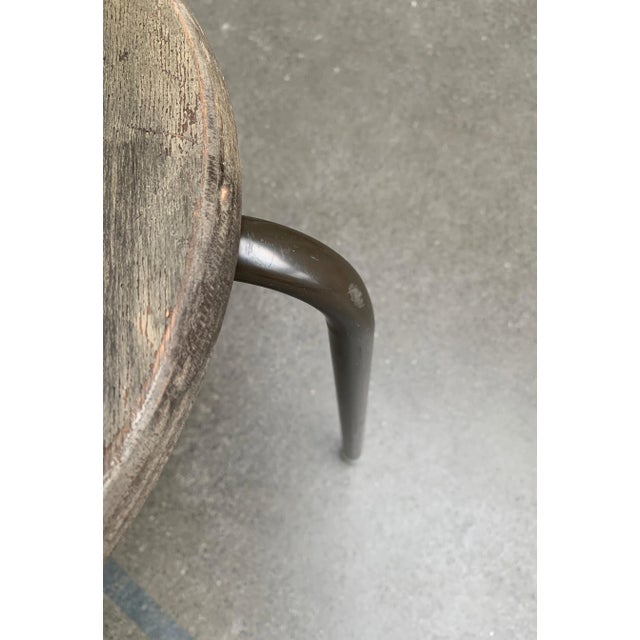 Vintage Industrial Workshop or Office Stool For Sale - Image 11 of 18
