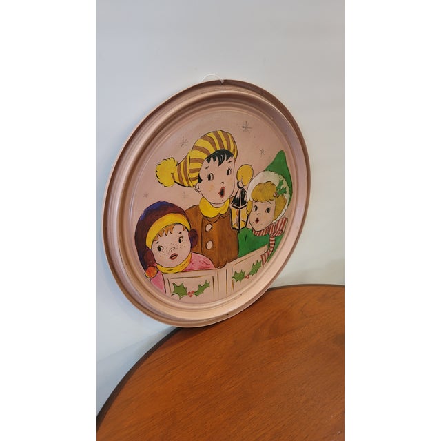 Here is a World War I trench art painting of carolers singing Christmas songs. So much fun for Holidays! Fun happy...