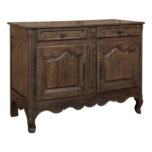 18th Century Country French Louis XV Oak Buffet ~ Sideboard For Sale