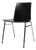21th Century Black Chair with Wooden Seat, Belgium For Sale