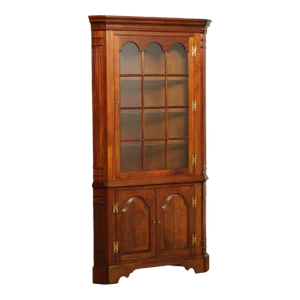 Councill Chippendale Style Mahogany Corner Cabinet