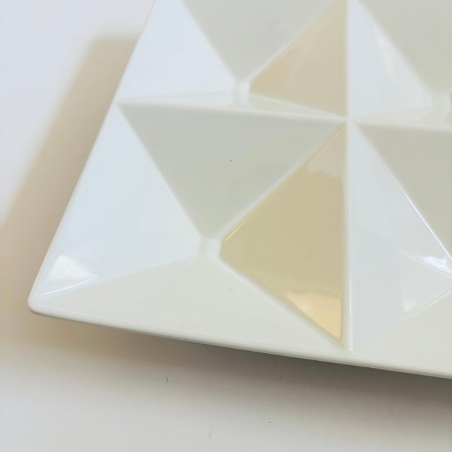 Mid 20th Century Arabia Finland "Origami" Divided Serving Plate by Kaj Franck For Sale - Image 5 of 10