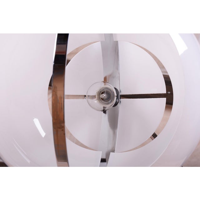 Guzzini Mid-Century Floor Lamp in Chrome and Marble from Guzzini, Italy, 1960s For Sale - Image 4 of 13