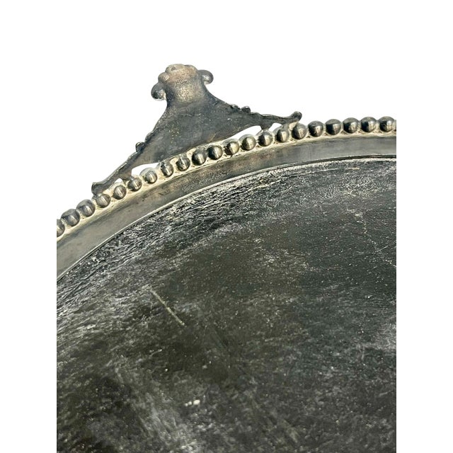 Antique Quadruple Plate Mirrored Plateau Vanity Tray For Sale - Image 4 of 16