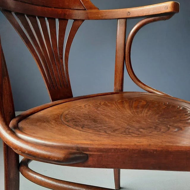 Tripod Desk Chair from Jacob & Josef Kohn, 1900s For Sale - Image 6 of 9