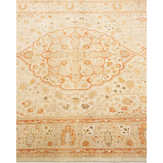 Solo Rugs Mogul, One-of-a-Kind Hand-Knotted Area Rug - Ivory, 4' 2" x 5' 10" For Sale - Image 4 of 8