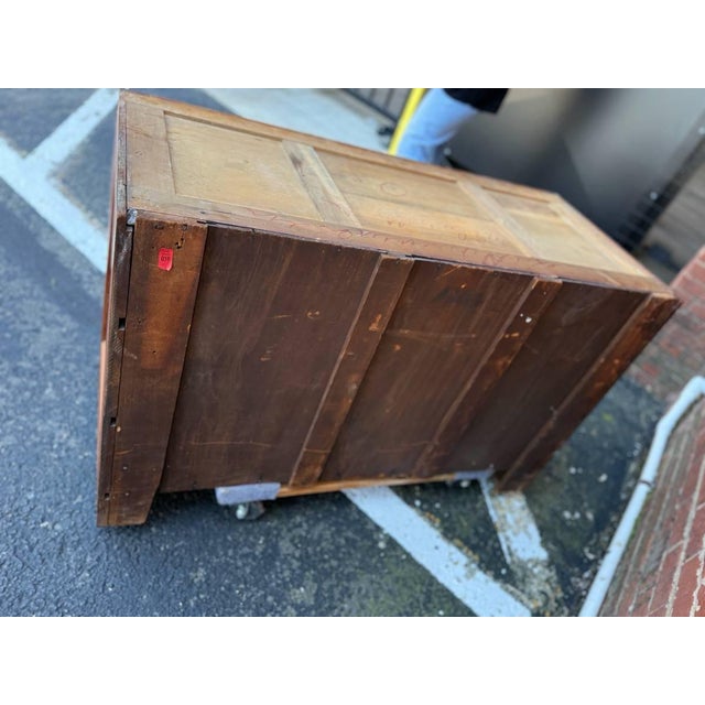 Antique Victorian Eastlake Solid Wood and Burledwood Marble Dresser With Knapp Joint For Sale - Image 11 of 17