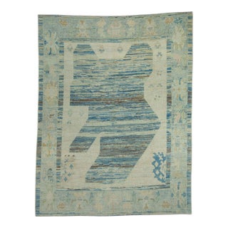 Turkish Oushak Rug 9' x 11'6" #18534 For Sale