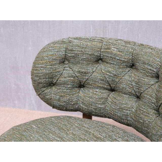 Vintage Lounge Chair in Green Pierre Frey Tweed and Beech by Otto Schulz, Sweden, 1940s For Sale - Image 6 of 17