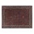 One-of-a-Kind Antique Persian Tehran Botanic Red, Blue Handmade Wool Rug For Sale