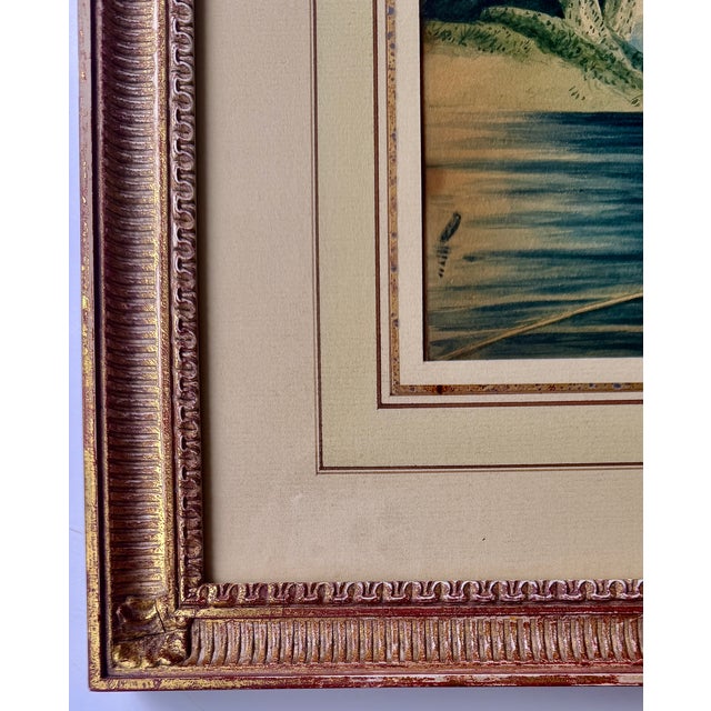 Early 19th Century Framed English Regency Hand-Colored Boy Fishing After Richard Westall, Dated 1812 For Sale - Image 5 of 16