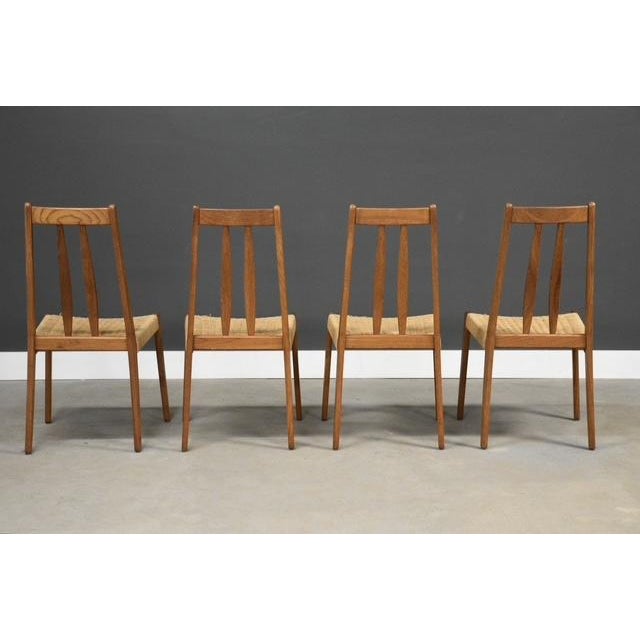 Mid-Century Modern 1960s Danish Modern Teak Dining Chairs - Set of 4 For Sale - Image 3 of 11