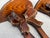 Folk Art Vintage Folk Art Hand-Carved Bow Wall Shelves, a Pair For Sale - Image 3 of 9