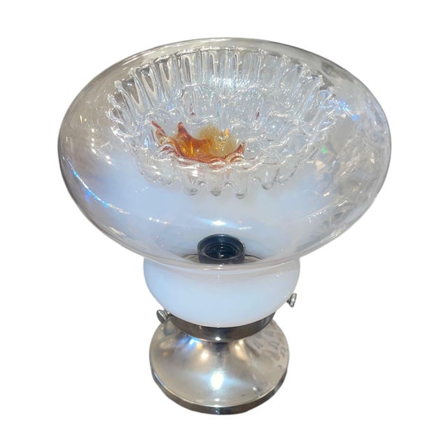 1970's Table Lamps by Toni Zuccheri for Mazzega - a Pair For Sale In Los Angeles - Image 6 of 8