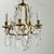 French French 19th Century Brass & Crystal Chandelier For Sale - Image 3 of 12