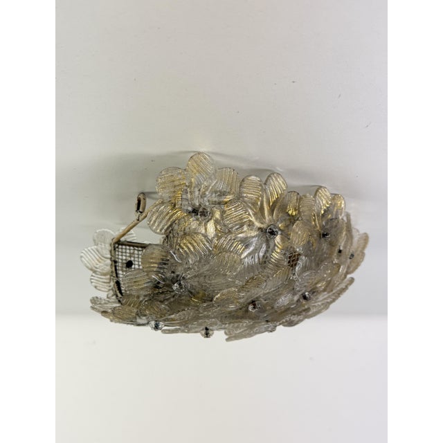 1950s Murano Glass Wall Lamp in the style of Barovier & Toso, 1950s For Sale - Image 5 of 12