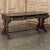 Antique Neo Gothic Carved Oak Trestle Three Drawer Writing Desk For Sale - Image 16 of 18