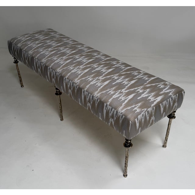 White Bronze Organic Form Bench, Sorgue Bench For Sale - Image 12 of 15