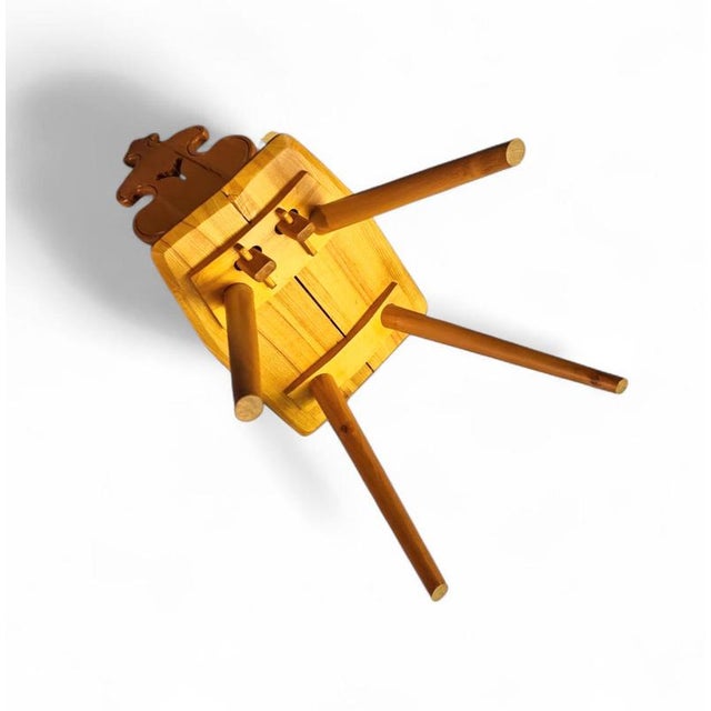 Tiroler Chairs and Table Set from Cepelia, Poland, 1960s, Set of 5 For Sale - Image 14 of 18