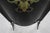 Art Nouveau Black Lacquer Fire Screen with Floral Motif, France, 1910 For Sale - Image 9 of 13