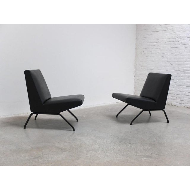 Set of Dusseldorf Easy Chairs by Pierre Guariche for Meurop, 1961 For Sale - Image 9 of 18