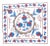 Central Asian Silk Embroidery Lace Pillow Cover, Handmade Suzani Pillow. 16"x18" For Sale