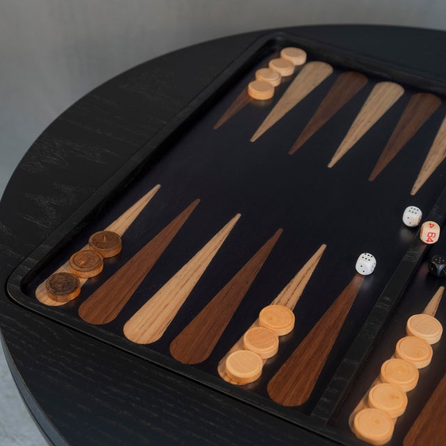 Crawford Backgammon Table by Wood Tailors by Wood Tailors Club For Sale - Image 10 of 10