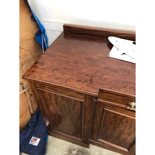 Late 19th Century English Regency Style Mahogany Credenza or Sideboard For Sale - Image 5 of 6