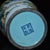 Vintage Chinese Enameled "Landscape" Vase With Turquoise Base, "Qianlong" Mark - 623g For Sale In Los Angeles - Image 6 of 9