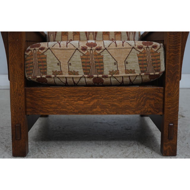 Stickley Mission Oak Reclining Morris Chair For Sale - Image 13 of 18