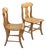 Pair of New York Curly Maple Klismos Chairs, Circa 1860. For Sale