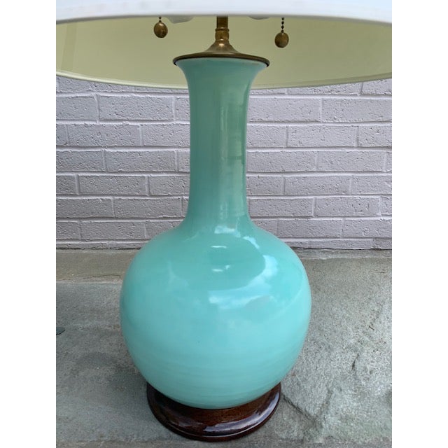 Modern Christopher Spitzmiller Turquoise Gourd Lamps - a Pair For Sale - Image 3 of 10