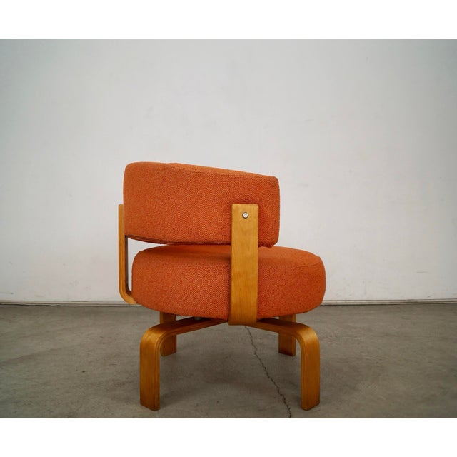 Wood Early 2000’s Postmodern Carina Bengs Bentwood Swivel Lounge Chair For Sale - Image 7 of 12