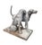 French Large Vintage French-Style Cast Iron "Snuggling Dogs" Garden Statue For Sale - Image 3 of 12