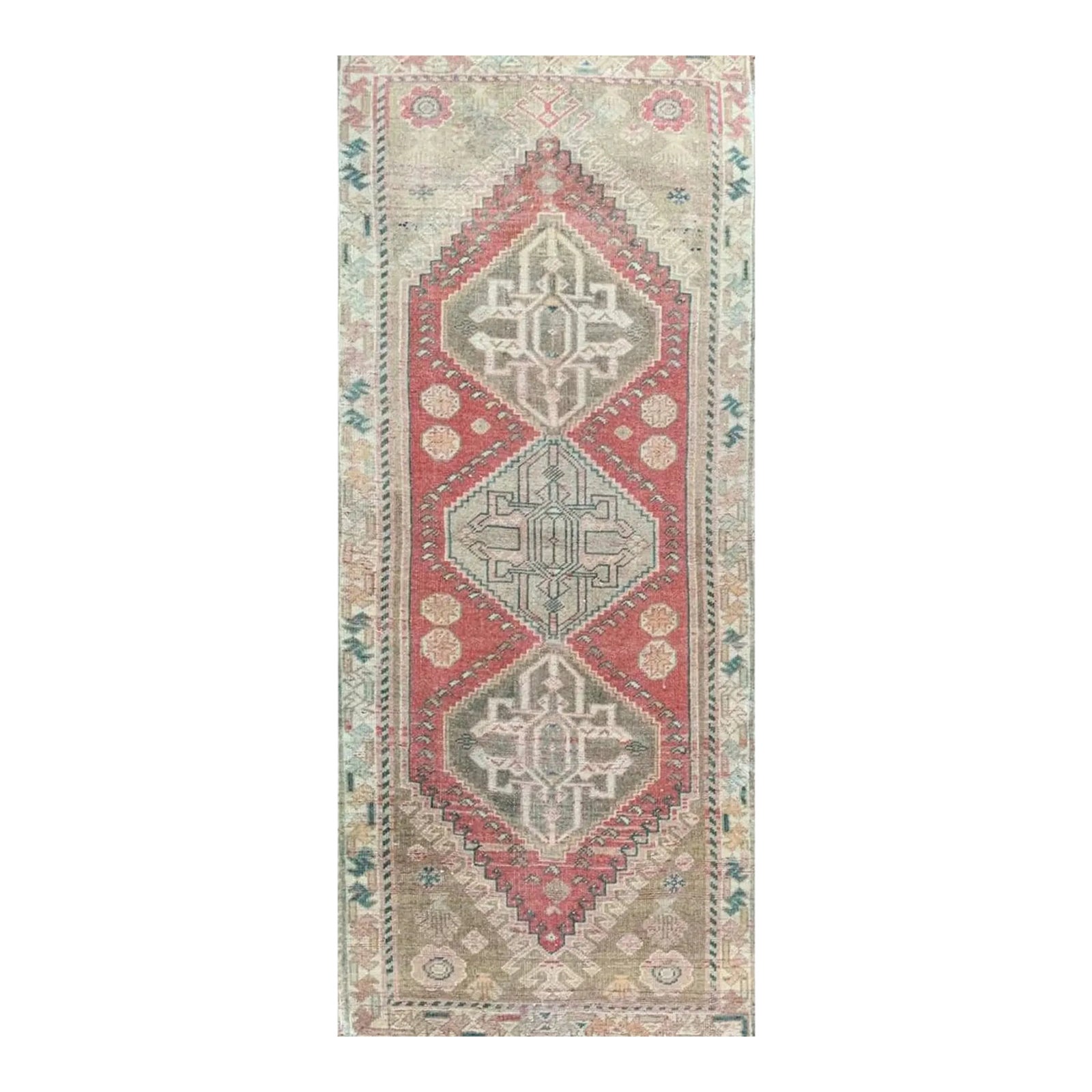 1970s Vintage Old Persian Shiraz Runner Rug 2x6 | Chairish