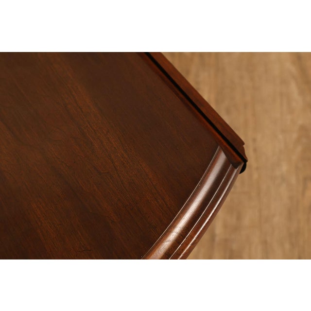 Ethan Allen Queen Anne Style Cherry Drop Leaf Coffee Table For Sale - Image 14 of 18