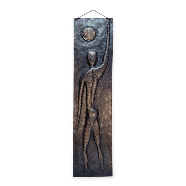 Hammered Copper Wall Relief, 1969 For Sale - Image 11 of 11