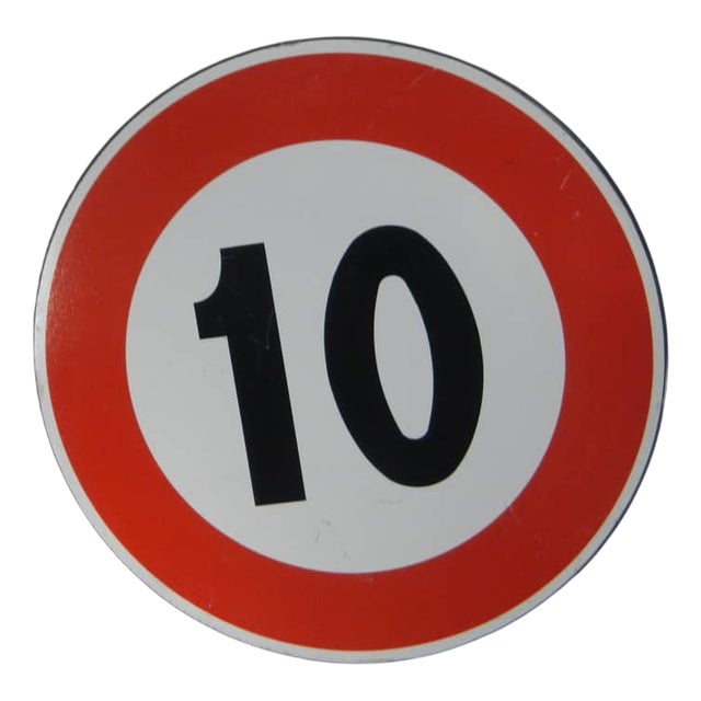 No Parking Road Sign, 1970 For Sale