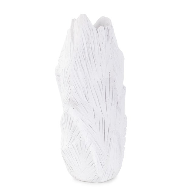 2020s Tall Abstract Elm White Vase For Sale - Image 5 of 6