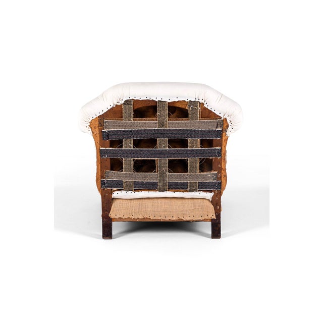 Wood Victorian Deep Seated Armchair, 1890s For Sale - Image 7 of 14