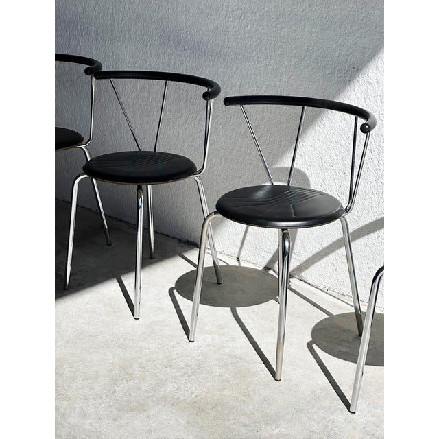 Dining Chairs from Segis, 1980s, Set of 4, in Very Good conditions. Designed 1980 to 1989 This piece has an attribution...