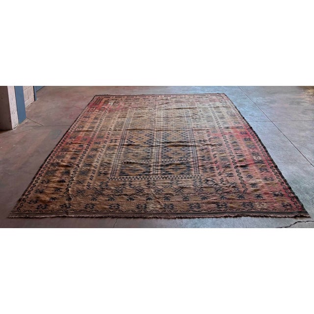 Middle Eastern Kilim Rug, 1960s For Sale - Image 4 of 4