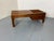 Nice Mid Century Modernist Teak Slat Bench coffee/ side table with plant stand.