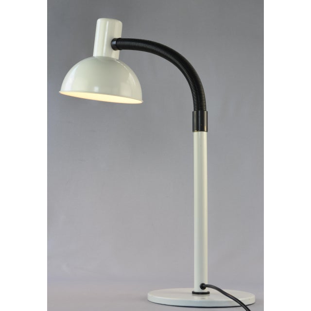 Metal Early Bunker Table Lamp by Johannes Hammerborg for Fog & Mørup, 1970s For Sale - Image 7 of 12