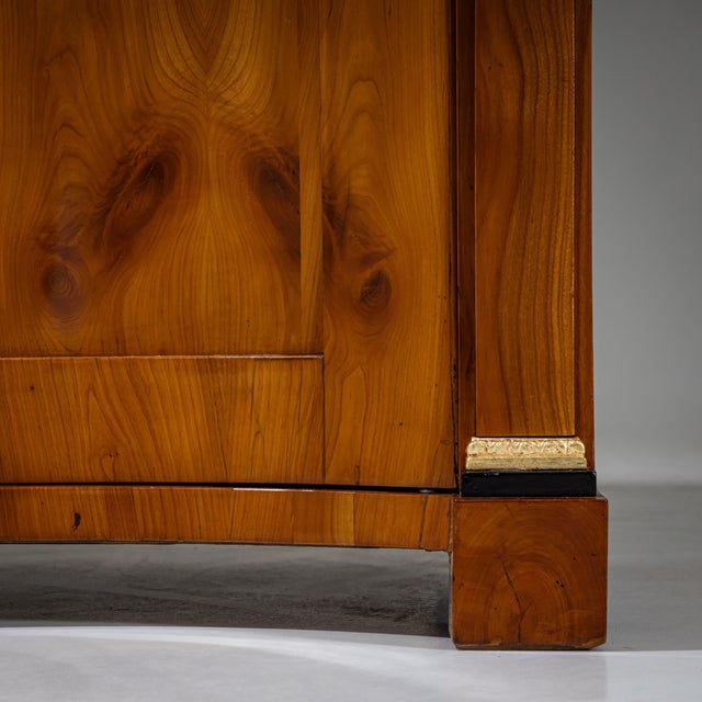 Biedermeier Demi-Cabinet With Pilasters, Circa 1820 For Sale - Image 9 of 12