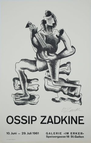 Ossip Zadkine, Le guitariste, Lithograph