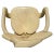 Beige Sculptural Goatskin Armchair Rhubarb Chair by Enrique Garcel, Mid-Century Modern For Sale - Image 8 of 11