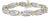 14K Two Tone Gold 3.00 Cttw Diamond Multi Row and S Link Bracelet (H-I Color, I1-I2 Clarity) - 7" Inches For Sale