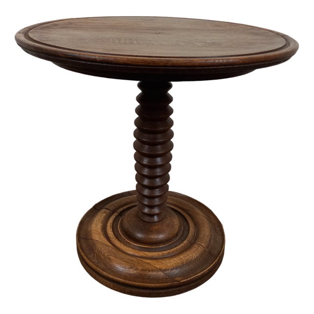 Vintage Brutalist Pedestal Table, 1950s For Sale