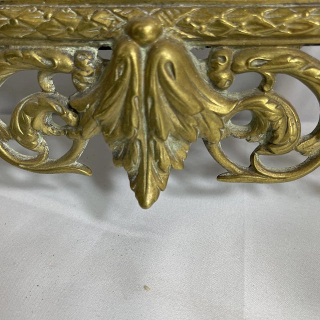 Pair of Early 1900s Victorian Gilt Mirror Bronze With Sconces For Sale In Miami - Image 6 of 11